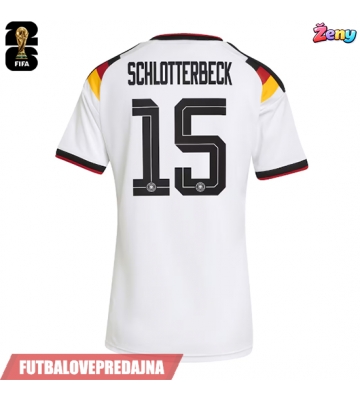 Lacne Ženy Futbalové dres Nemecko Nico Schlotterbeck #15 MS 2026 Krátky Rukáv - Domáci